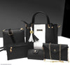 girls PU leather plain hand bag set&nbsp;