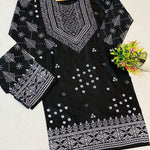 2 pcs women stitched  lawn embroidered shirt and trouser